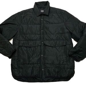 Zara Men's Black puffer Jacket